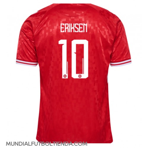 Camiseta Dinamarca Christian Eriksen #10 Primera Equipación Replica Eurocopa 2024 mangas cortas